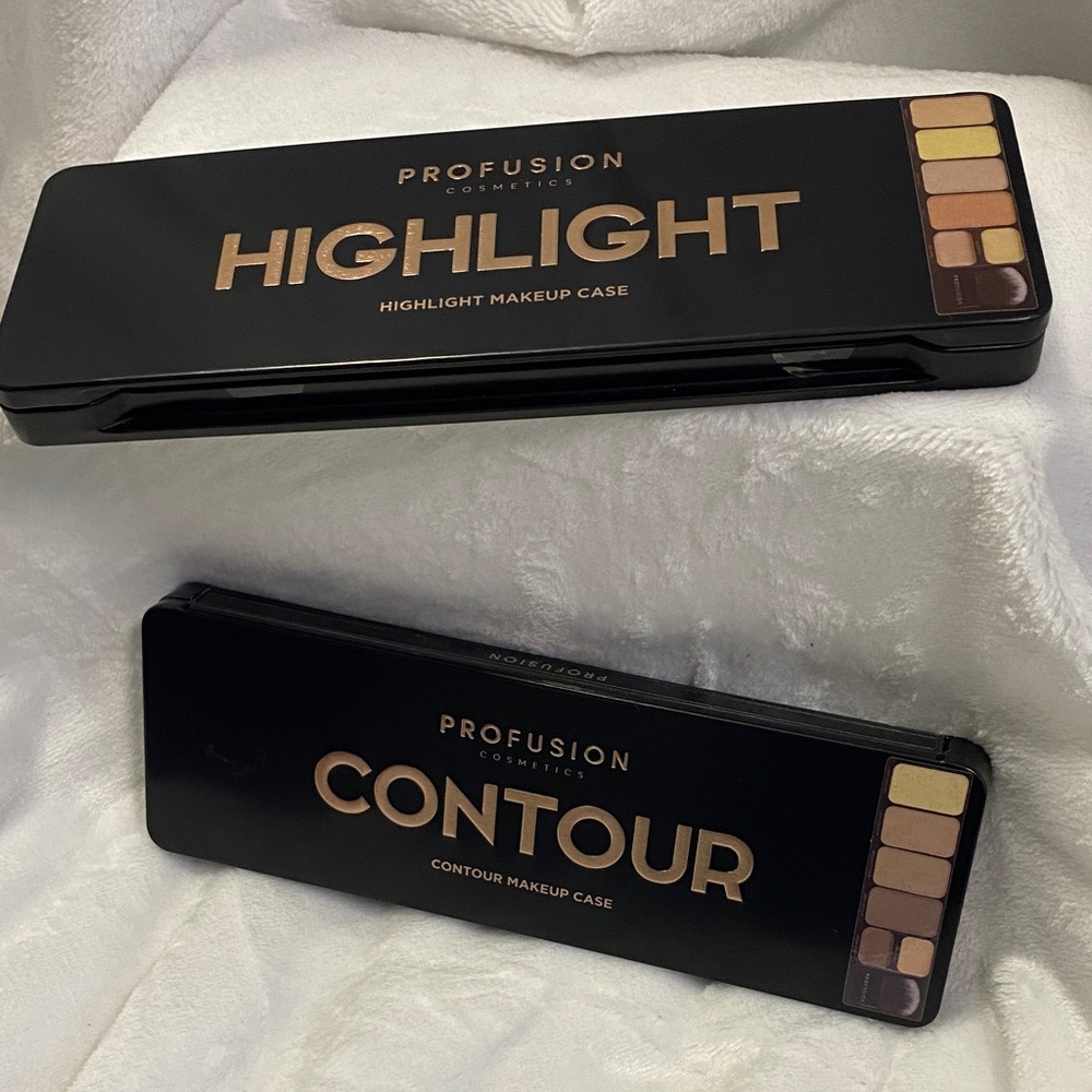 Profusion Cosmetics Highlight and Contour Set -Metal Case
